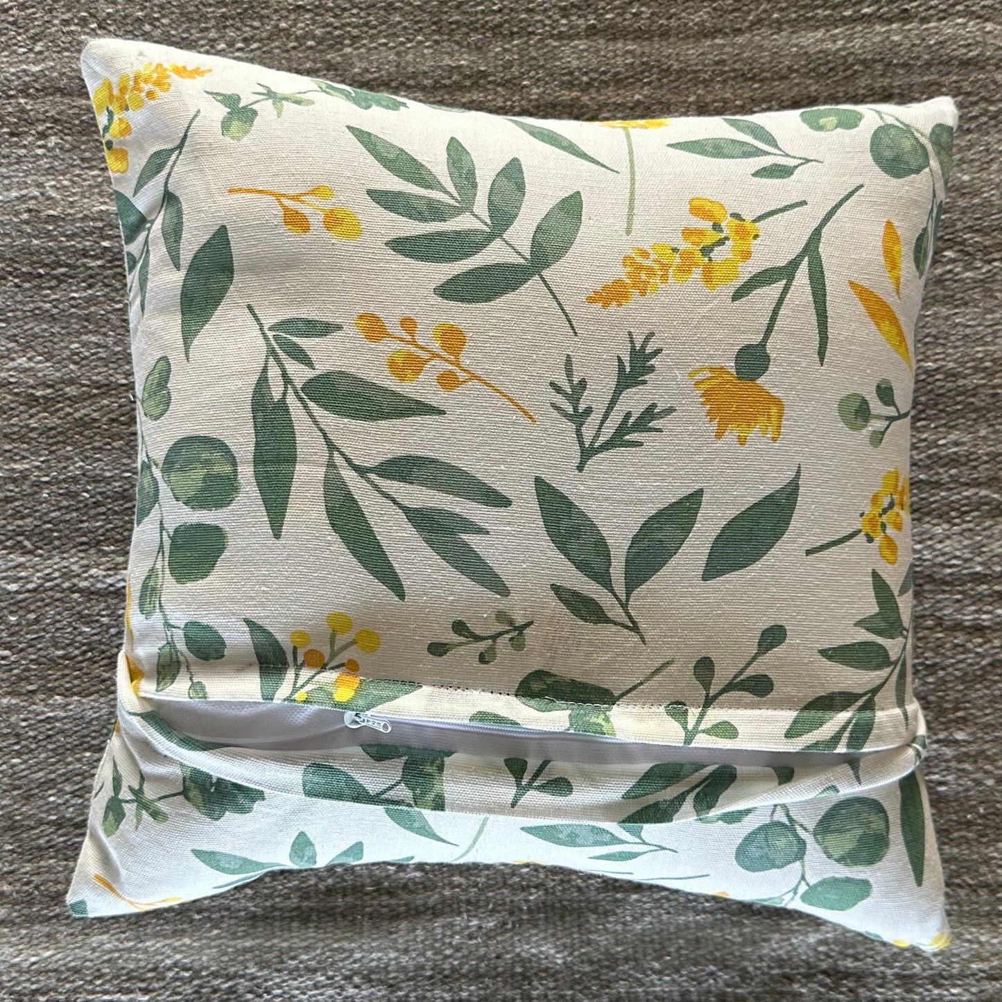 Oak & Lily Green Leaves Cotton Cushion Cover | 100% Pure Cotton | Soft, Durable & Washable | European Quality