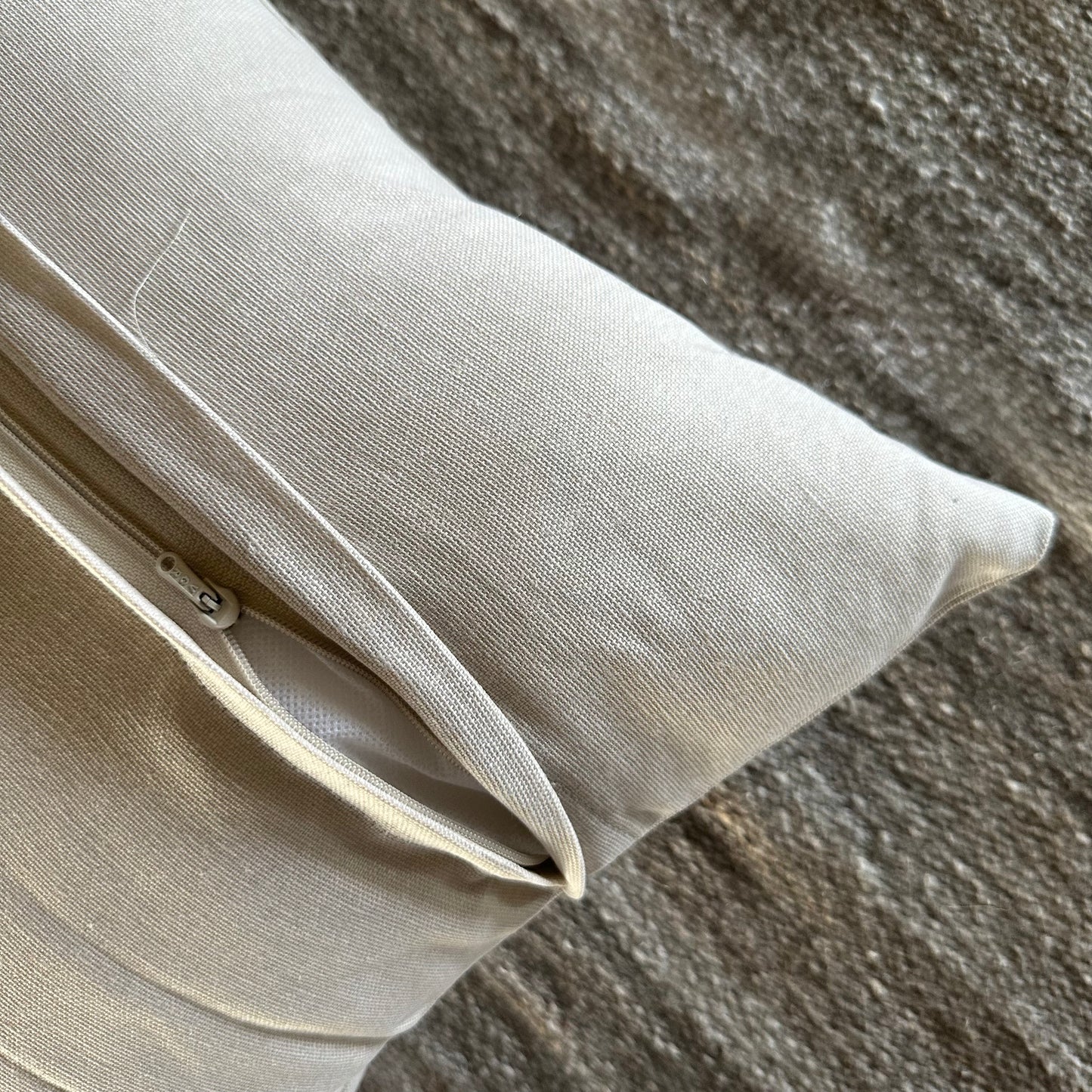 Oak & Lily Plain Beige Cotton Cushion Cover | 100% Pure Cotton | Soft, Elegant & Washable | Premium European Quality
