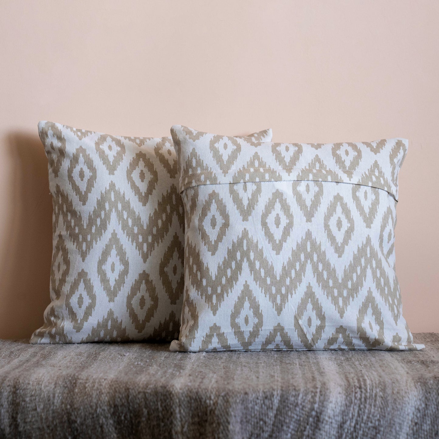 Oak & Lily Ivory Cotton Cushion Cover | 100% Pure Cotton | Soft, Durable & Washable | European Quality
