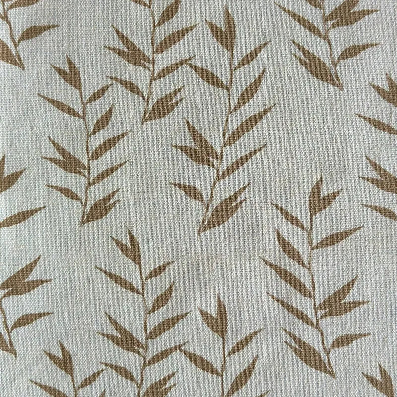 Ivory & Beige Leaf Print Table Runner & Placemats Set