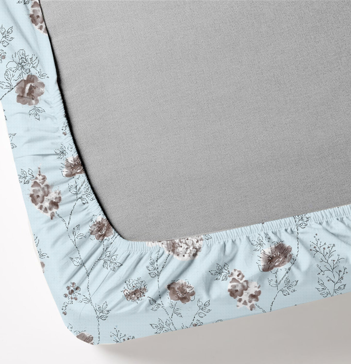 Oak & Lily King Size Bedsheet in Floral Whim Print | 210 TC | 100% Cotton | Premium European Quality | Soft, Breathable & Washable