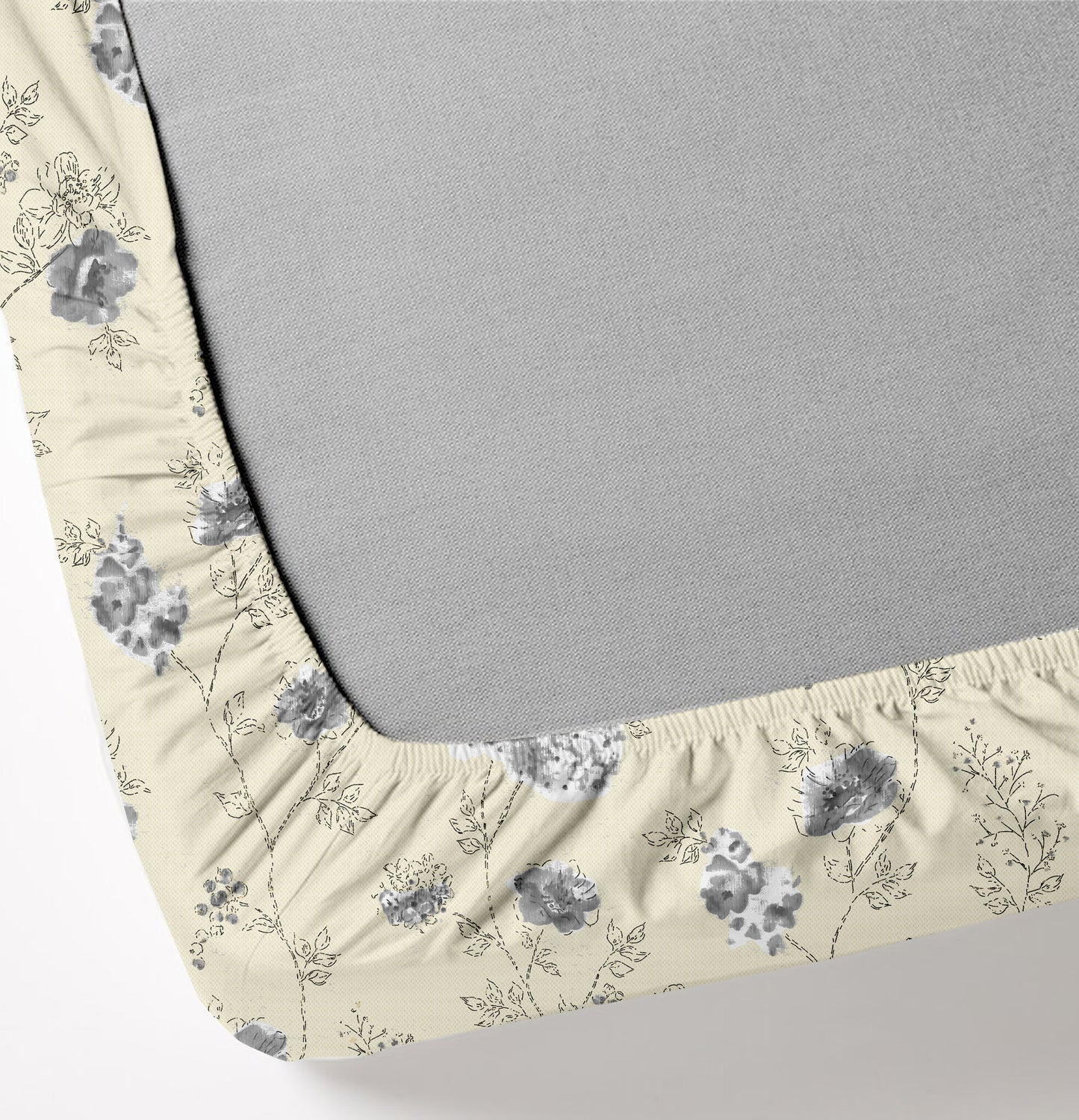 Oak & Lily King Size Bedsheet in Floral Whim Print | 210 TC | 100% Cotton | Premium European Quality | Soft, Breathable & Washable