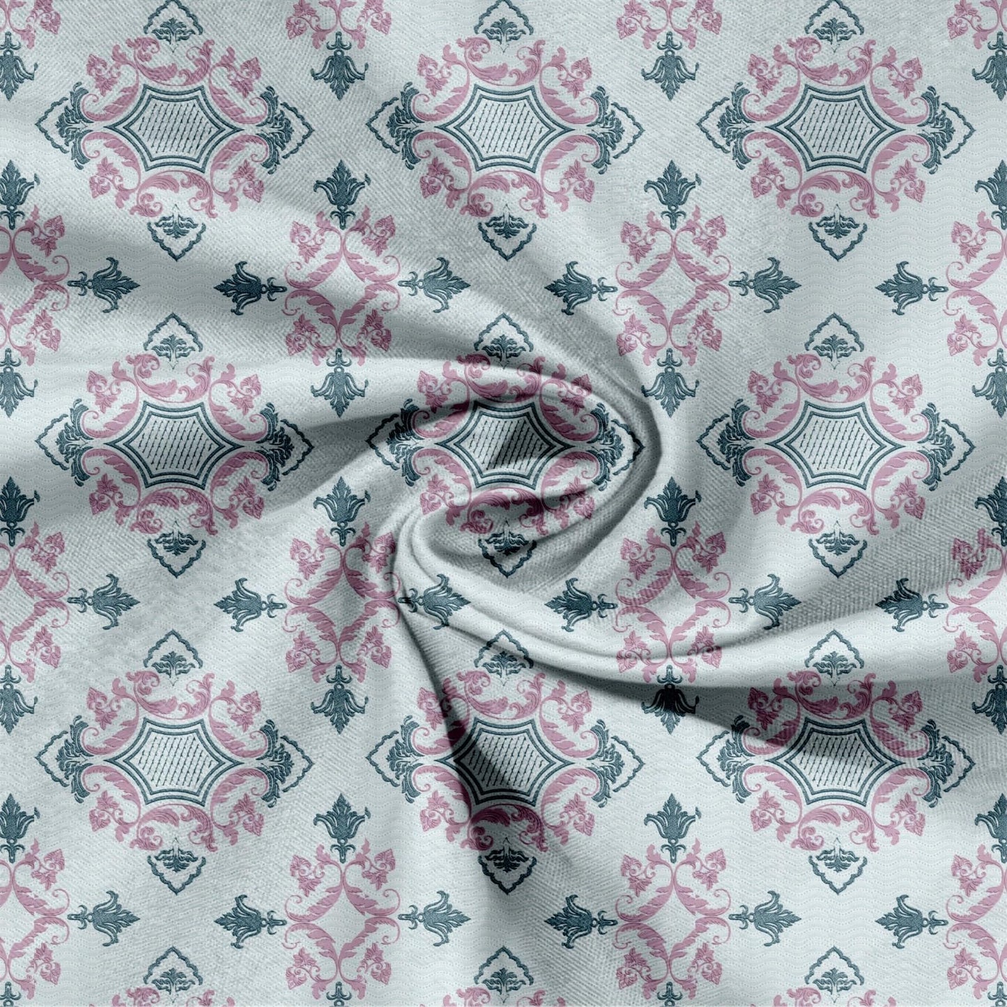 Oak & Lily King Size Bedsheet – Paradise Charm Blue & Pink | 210 TC | 100% Cotton | 2 Pillow Covers | Soft, Breathable, European Quality