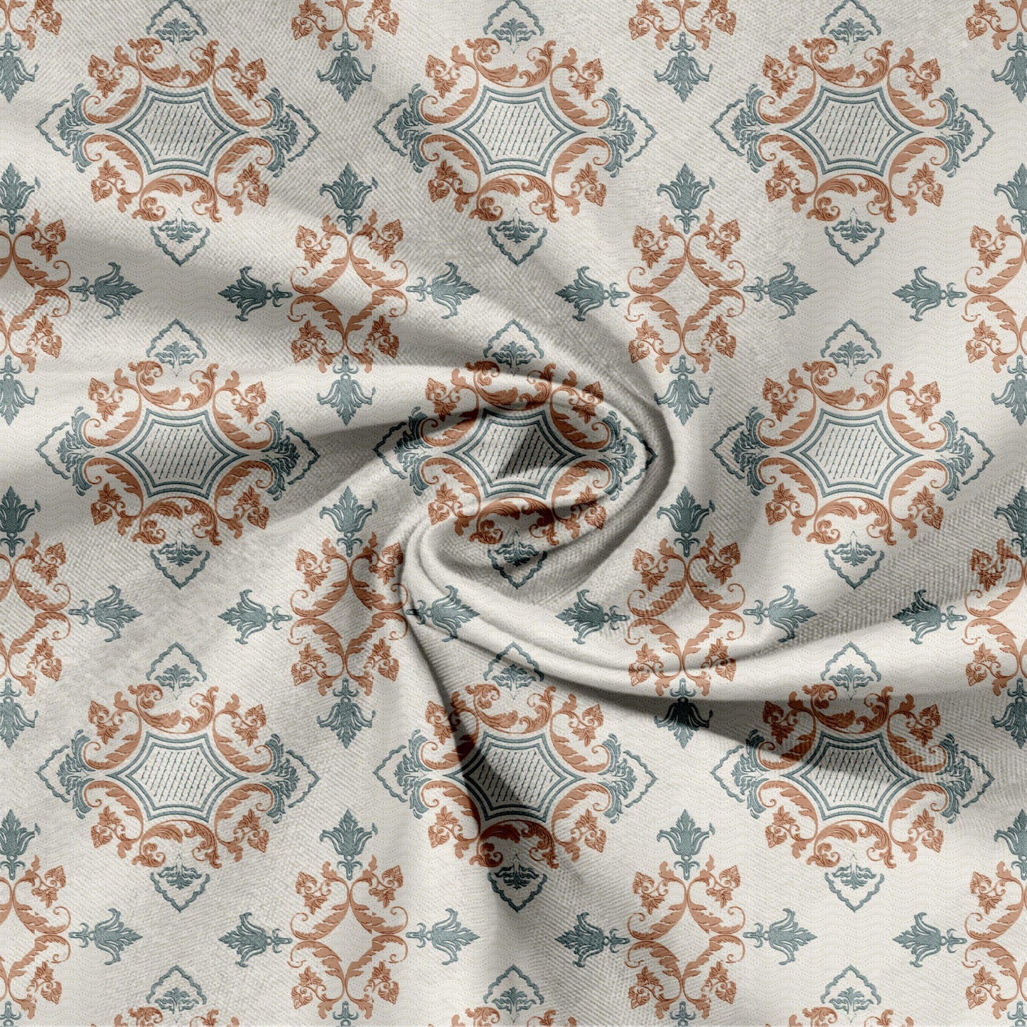 Oak & Lily King Size Bedsheet – Paradise Charm Orange & Blue | 210 TC | 100% Cotton | 2 Pillow Covers | Soft, Washable, Premium European Quality