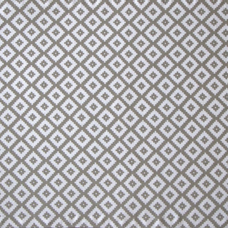 Oak & Lily Placemats – White & Grey Geometric Diamond Print | 100% Cotton | Heat Resistant | Premium European Quality