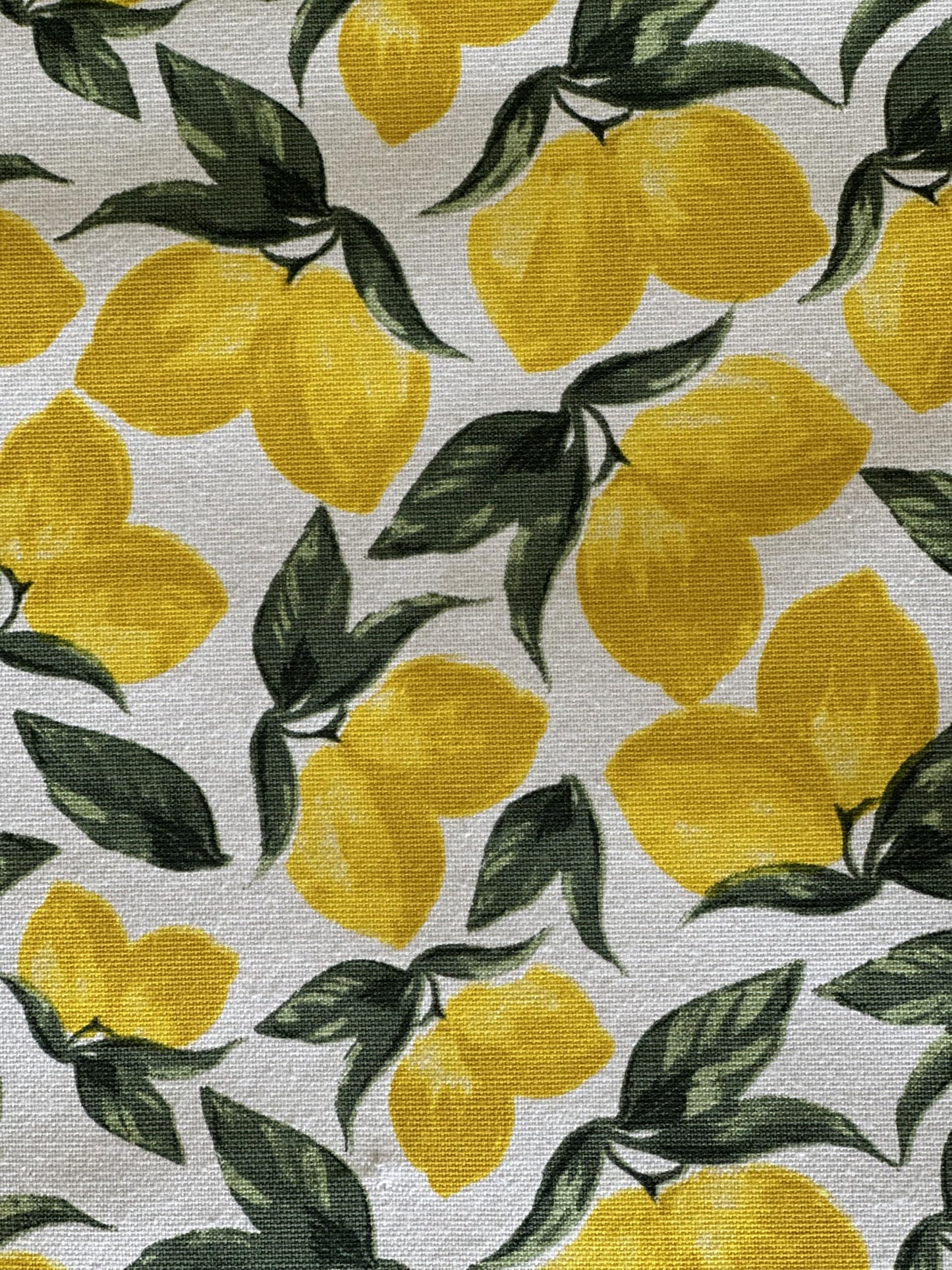 Oak & Lily Table Runner – Yellow & Green Lemon Print | 100% Cotton | Premium European Quality