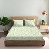 Autumn Leaves Green / 90x100 Inch