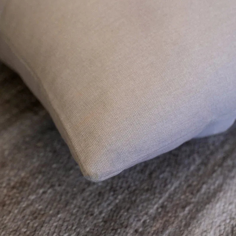 Oak & Lily Plain Beige Cotton Cushion Cover | 100% Pure Cotton | Soft, Elegant & Washable | Premium European Quality