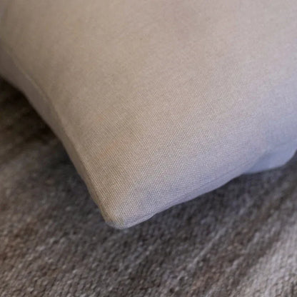 Oak & Lily Plain Beige Cotton Cushion Cover | 100% Pure Cotton | Soft, Elegant & Washable | Premium European Quality