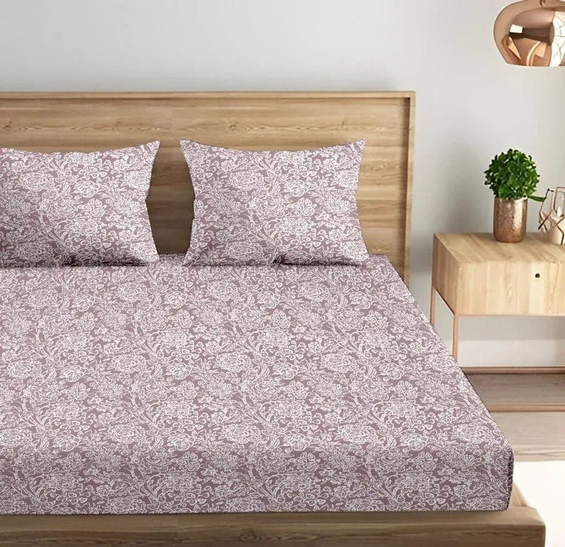 Blush Bloom King Bedsheet 210 TC