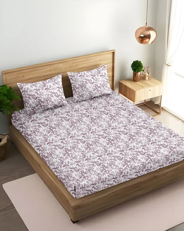 Blush Bloom King Bedsheet 210 TC
