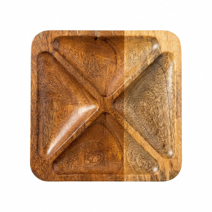 Oak & Lily | Pure Mango Wood Tray (20 X 20 CM)