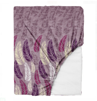 Oak & Lily King Size Bedsheet – Vintage Petal Teal | 100% Cotton | 2 Pillow Covers | European Quality