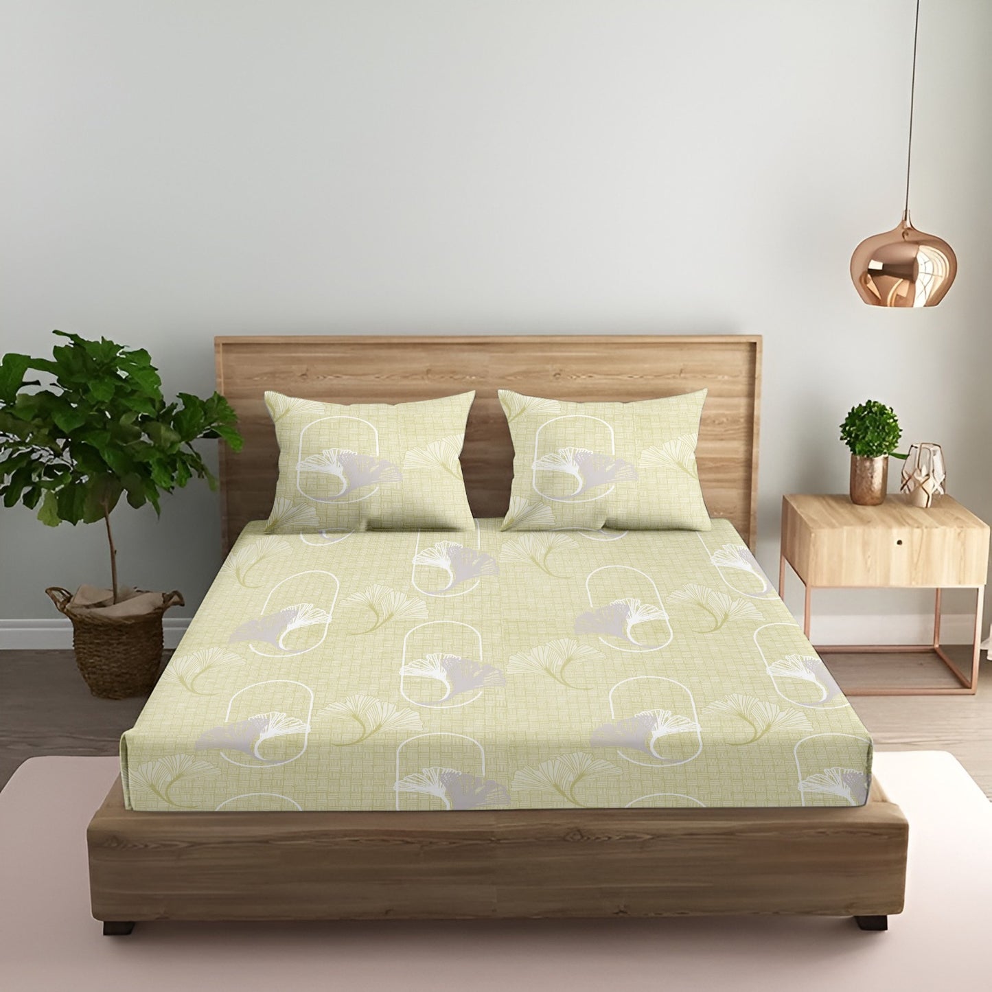Lily Bloom King Bedsheet 210 TC