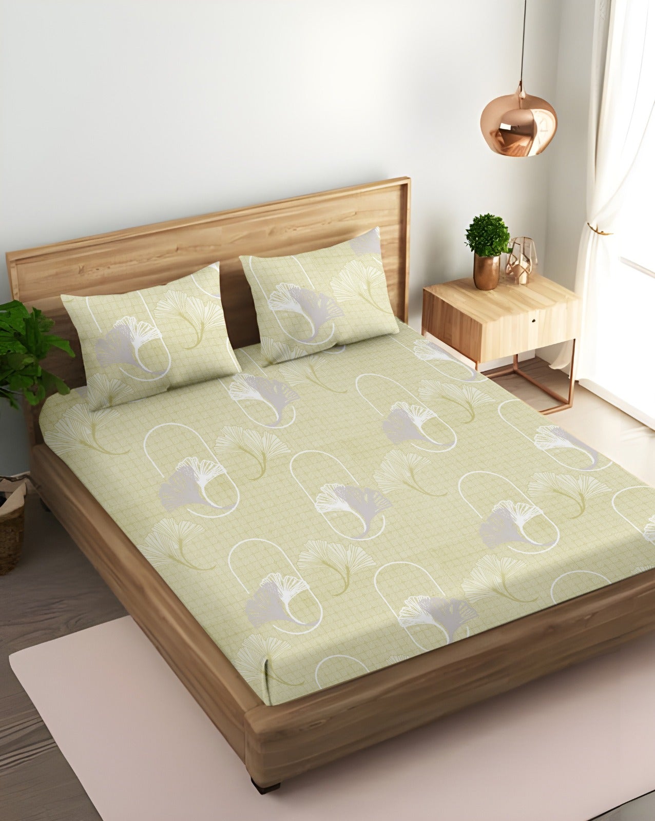 Lily Bloom King Bedsheet 210 TC
