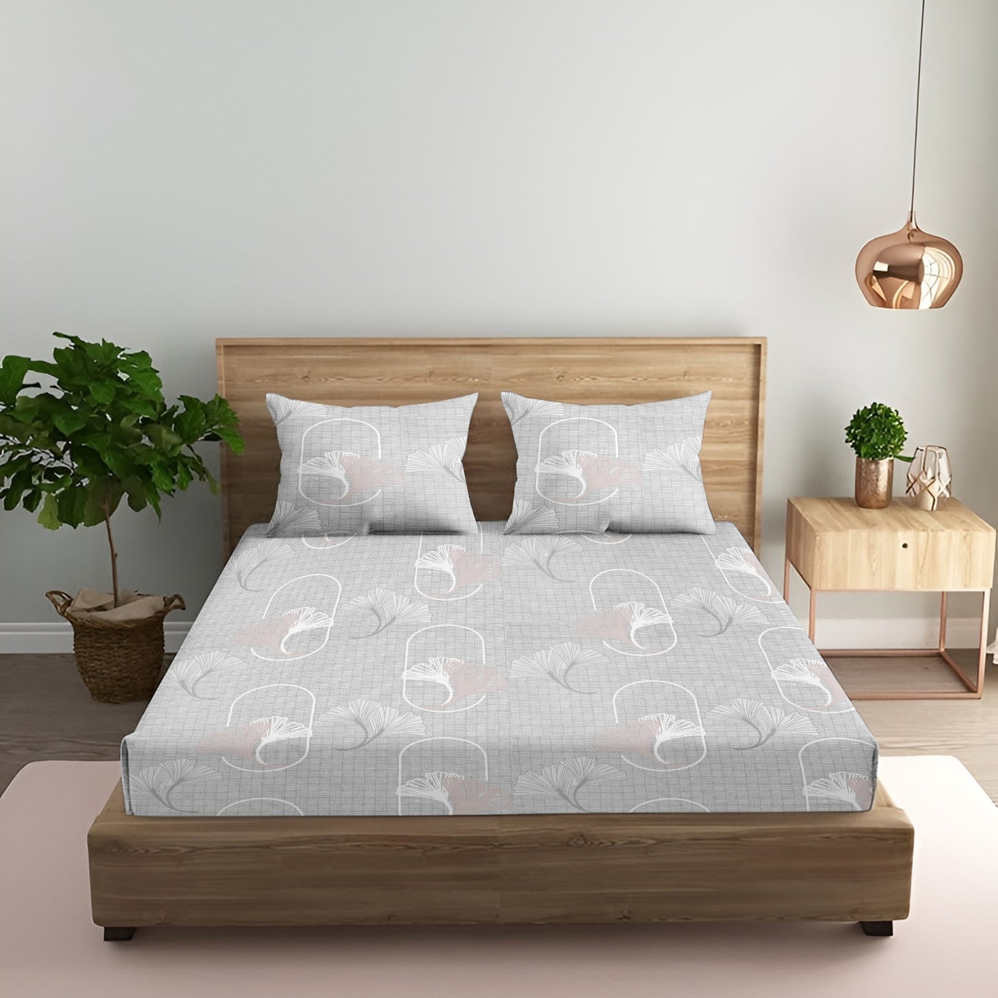Lily Bloom King Bedsheet 210 TC