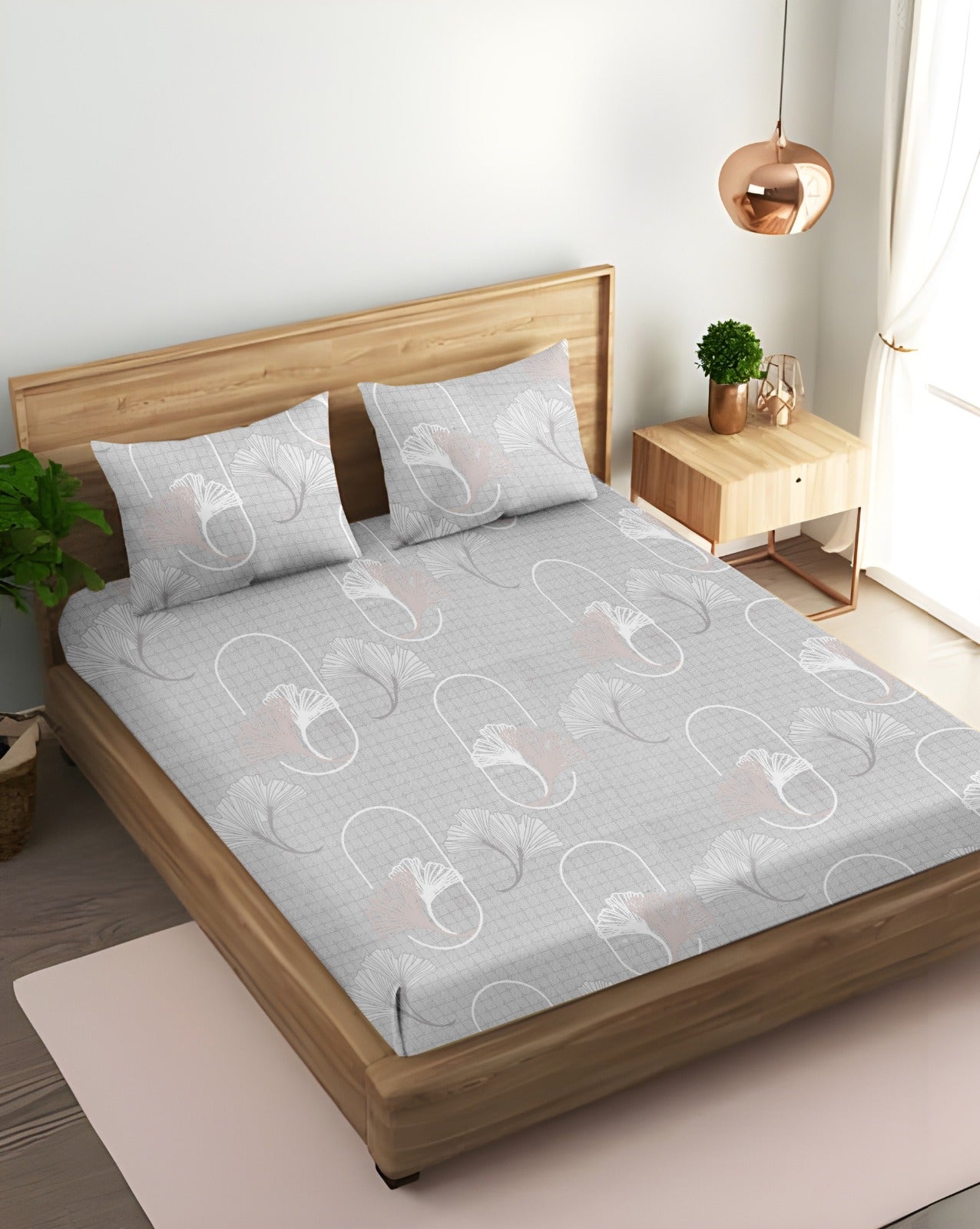 Lily Bloom King Bedsheet 210 TC