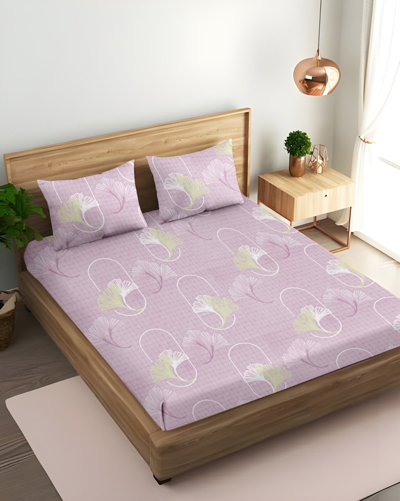 Lily Bloom King Bedsheet 210 TC