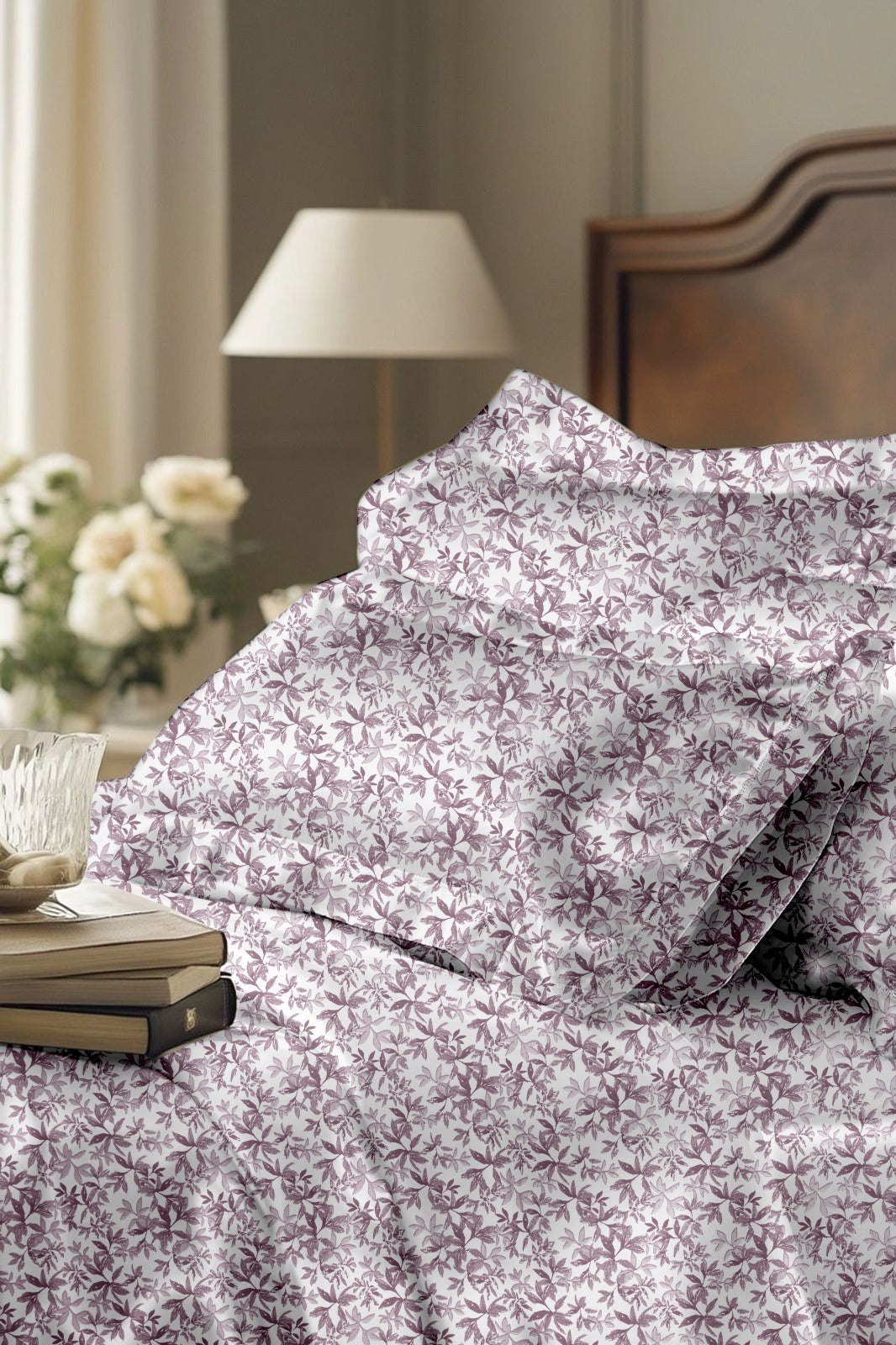 Blush Bloom King Bedsheet 210 TC