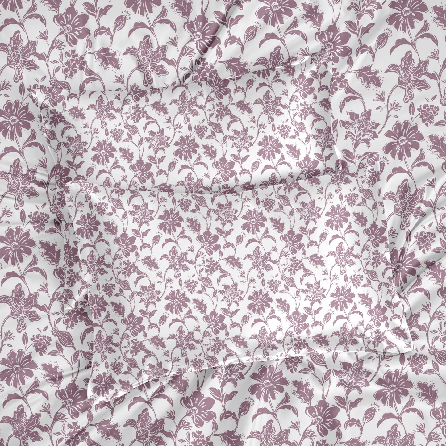 Blush Bloom King Bedsheet 210 TC