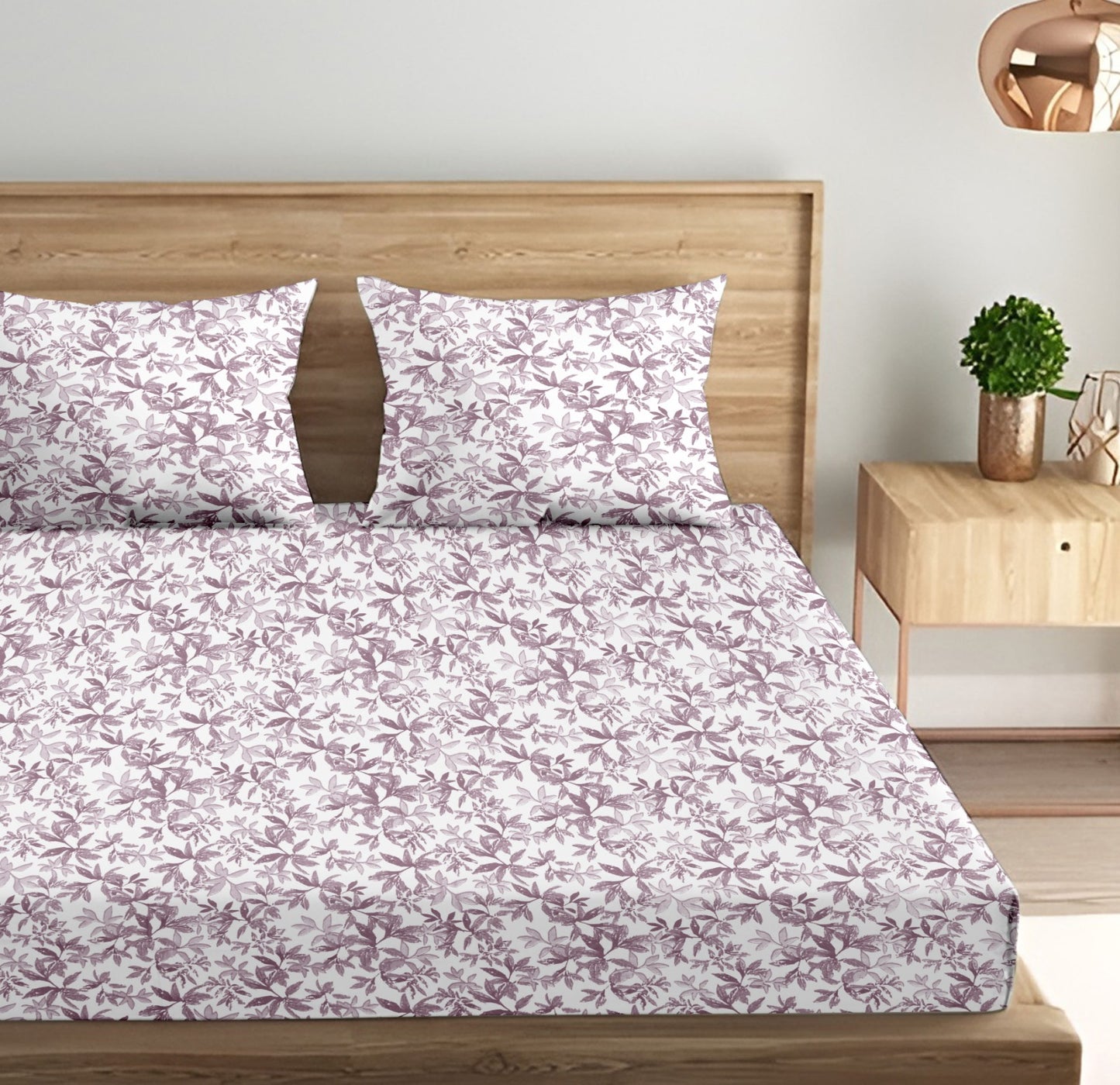 Blush Bloom King Bedsheet 210 TC