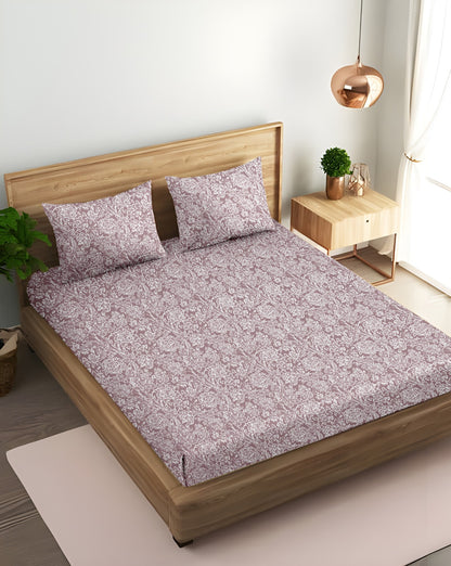 Blush Bloom King Bedsheet 210 TC