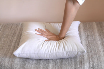 Oak & Lily Plain Beige Cotton Cushion Cover | 100% Pure Cotton | Soft, Elegant & Washable | Premium European Quality