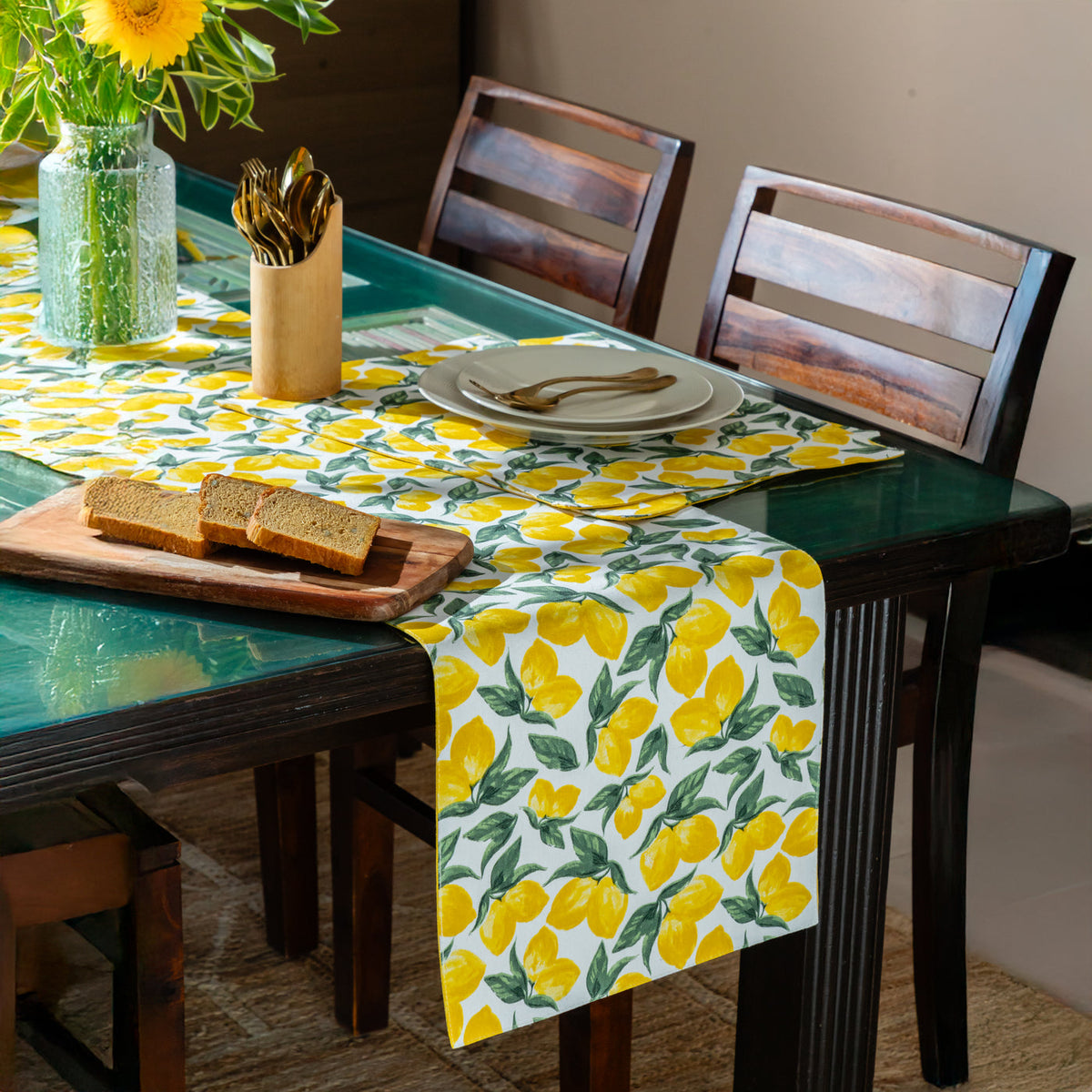 Oak and Lily table linen set for a custom order