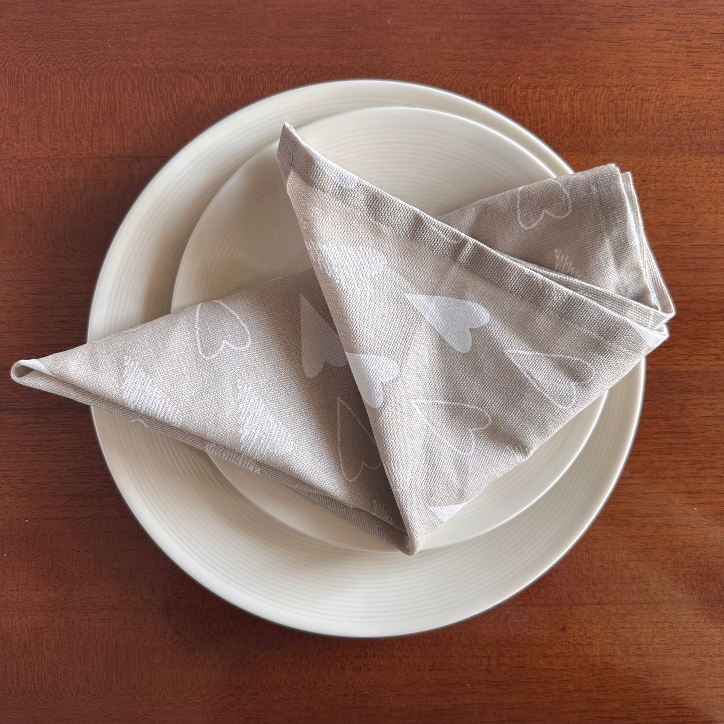 Oak & Lily Kitchen Towels – Ivory Beige | Set of 3 | 100% Cotton | European Quality | Super Absorbent & Anti-Bacterial