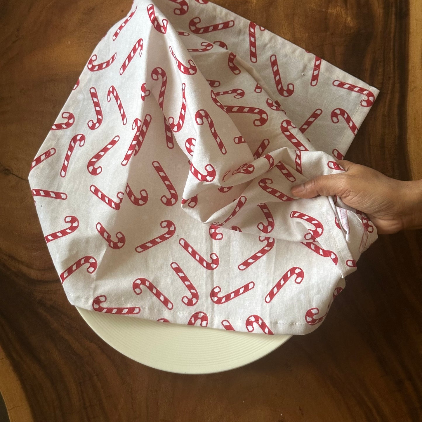 Oak &amp; Lily Kitchen Towels – Christmas Joy Stick, Polka Dots &amp; Dog Prints | Set of 3 | 100% Cotton | European Quality | Super Absorbent &amp; Anti-Bacterial