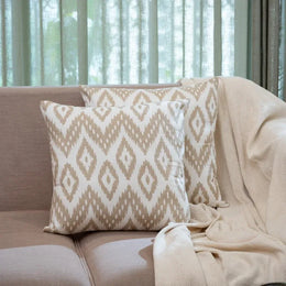 Oak & Lily Ivory Cotton Cushion Cover | 100% Pure Cotton | Soft, Durable & Washable | European Quality