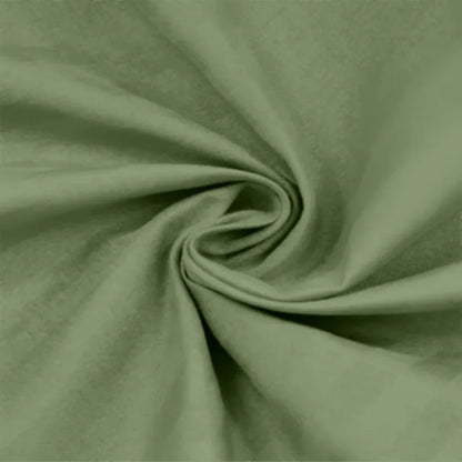 Oak & Lily King Size Elastic Fitted Bedsheet – Solid Olive Green | 300 TC | 100% Cotton | 2 Pillow Covers | Soft, Breathable, European Quality