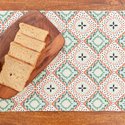 Oak & Lily Centre Table Runner – Multicolour Ethnic Print | 100% Cotton | Premium European Quality
