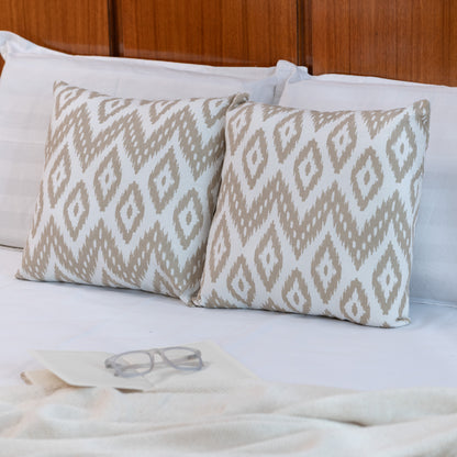 Oak & Lily Ivory Cotton Cushion Cover | 100% Pure Cotton | Soft, Durable & Washable | European Quality