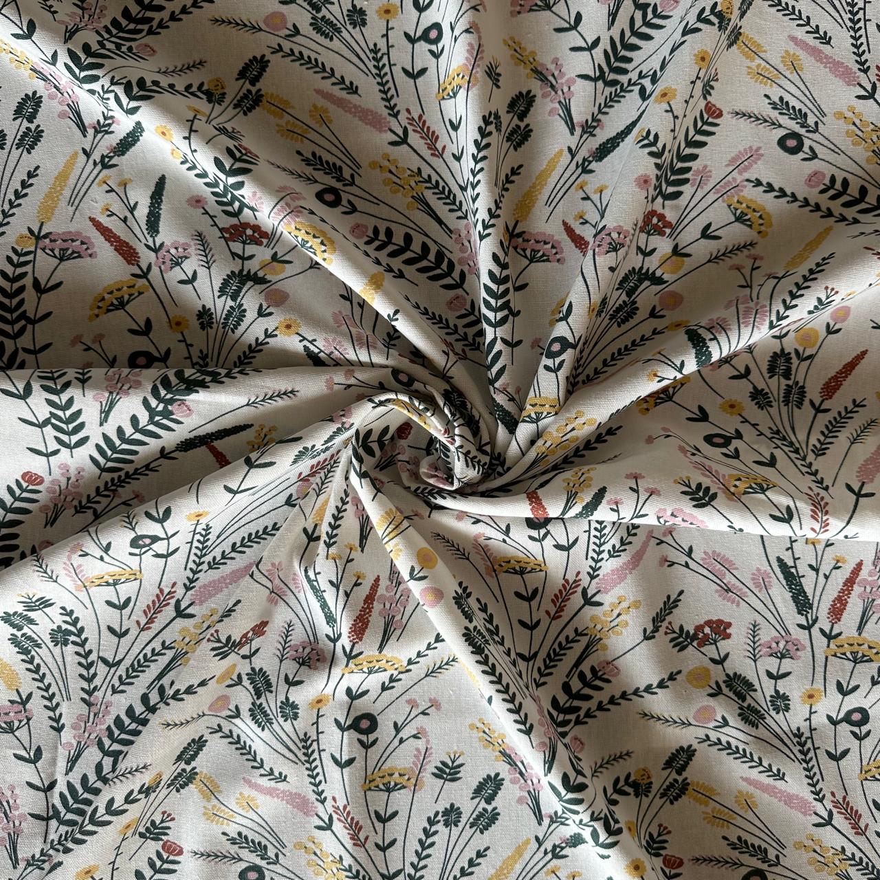 Oak & Lily Table Cloth – Colourful Multi Floral Print | 100% Cotton | Anti-Slip | Premium European Quality
