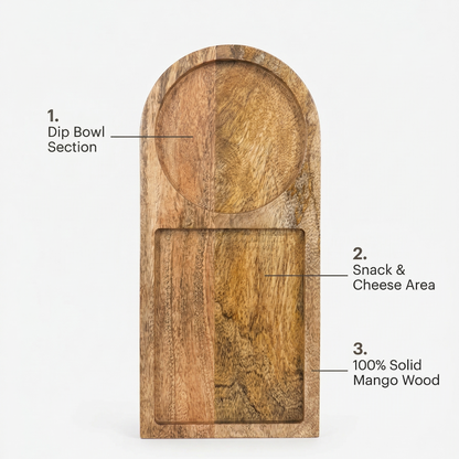 Oak & Lily | Rectangular Mango Wood Tray