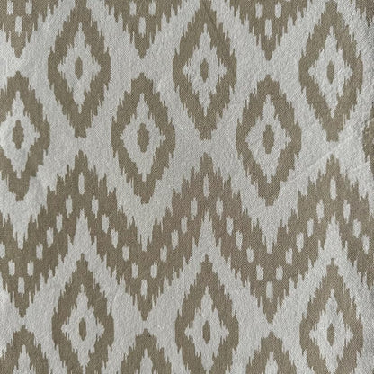 Oak & Lily Table Runner – Ivory & Beige Ikat Print | 100% Cotton | Premium European Quality