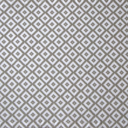 Oak & Lily Placemats – White & Grey Geometric Diamond Print | 100% Cotton | Heat Resistant | Premium European Quality